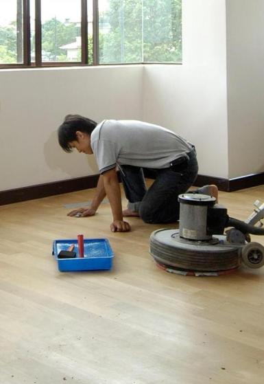 Step 3 – Sanding & Varnishing: patching all gaps with PW formulation filler